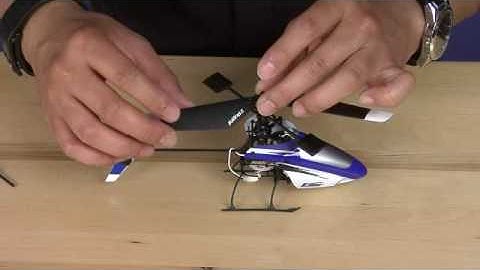 How To Replace the Blade mSR Main Rotor and Tail Rotor Blades