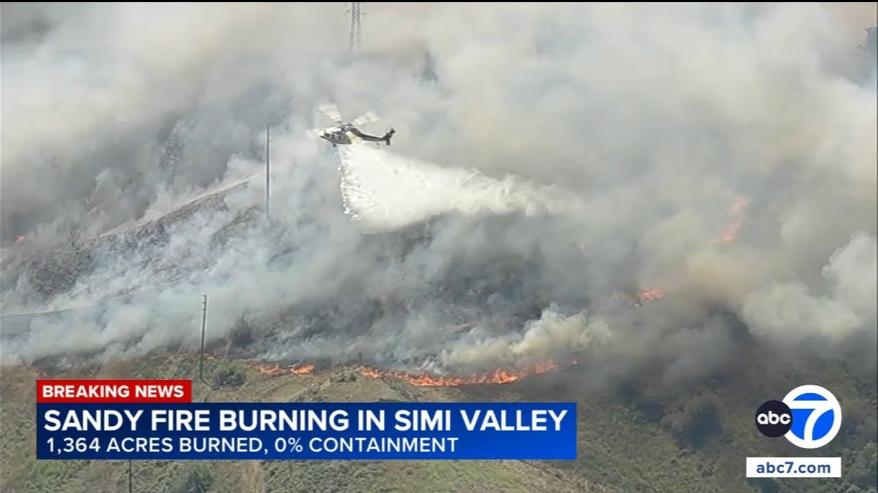 Sandy Fire in Simi Valley scorches 1,300 acres, evacuations expanded ...