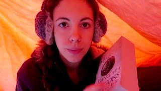 ASMR Survival Roleplay In Tent While Raining - whispering, softly spoken, reading, eating... screenshot 5