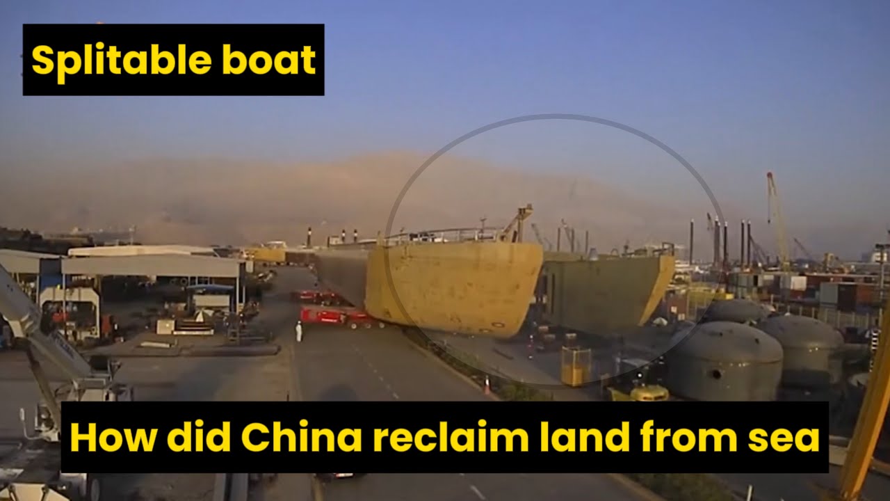 How did China reclaim land from the sea? A boat cracked in the middle