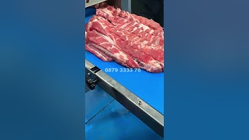Máy cắt thịt tự động qua băng tải #maycatthittuoi #maycatthittudong #nguyenlinhduong