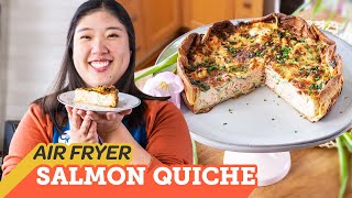 Air Fryer Salmon Quiche Recipe | Cooking with Cosori