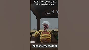 Driving in my Train, right after a snake oil 💀