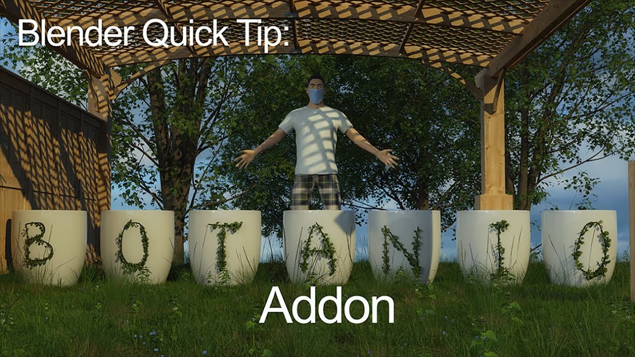 Blender Quick Tip: The Botaniq Addon - YouTube