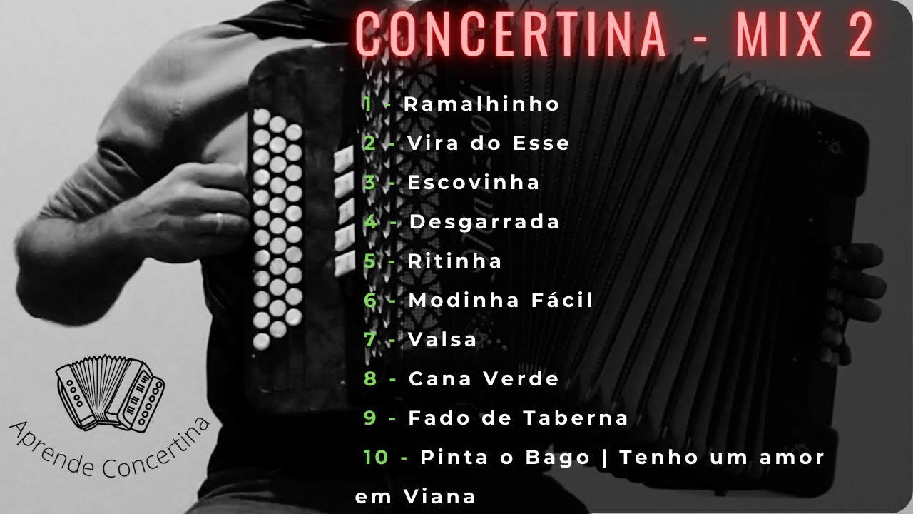 Mix 2 Concertina Portuguesa Instrumental música tradicional [várias