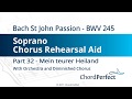 Bach&#39;s St John Passion Part 32 - Mein teurer Heiland - Soprano Chorus Rehearsal Aid