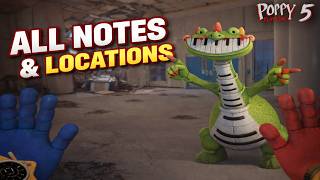 All Notes & Locations (Showcase) in Poppy Playtime Chapter 5