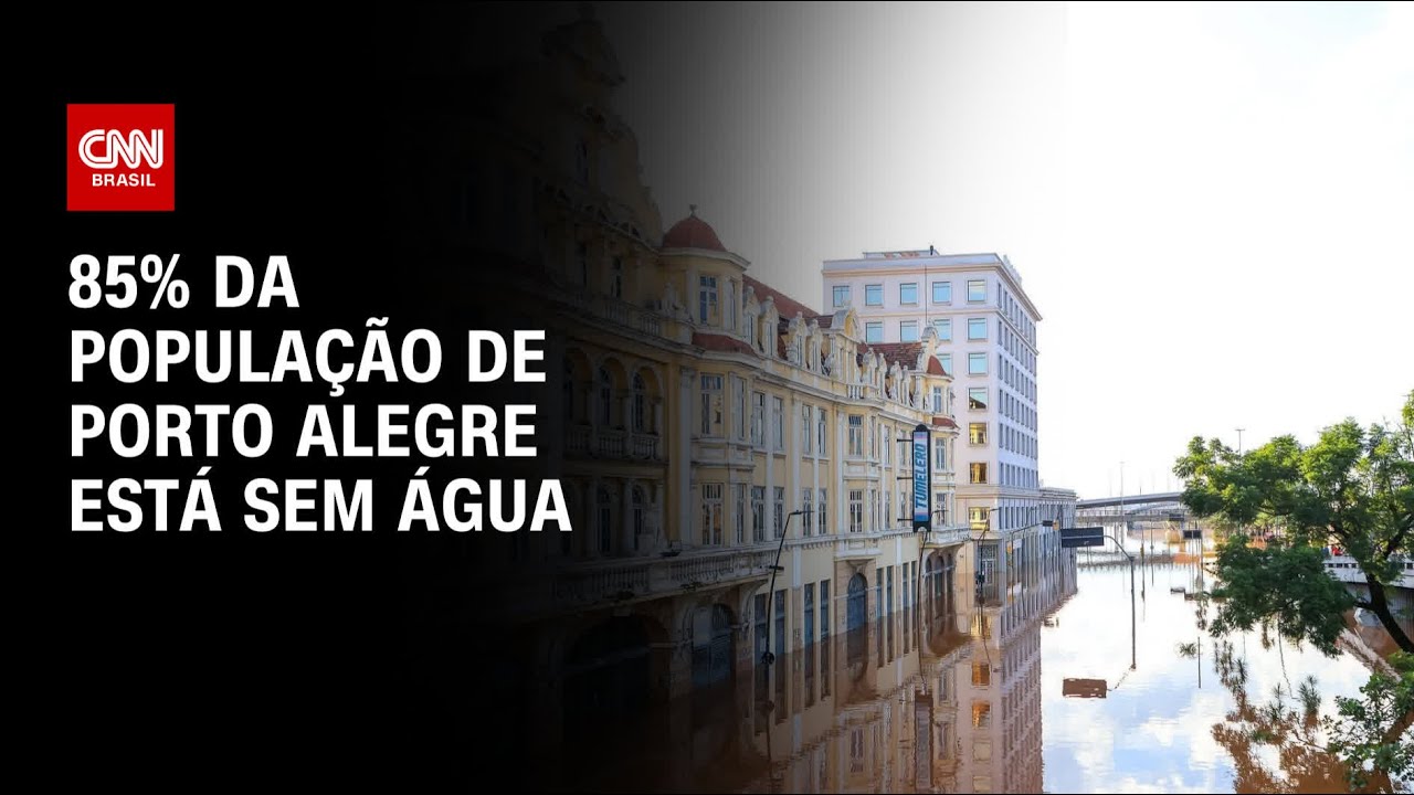 85% da população de Porto Alegre está sem água | BRASIL MEIO-DIA