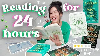 Reading VIRAL TikTok Books for 24 HOURS! 🕰📗 | 24 Hour Readathon (*spoiler-free!*)