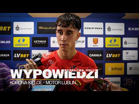 Wiktor Długosz i Kamil Jakubczyk po meczu Korona Kielce - Motor Lublin 1-1 (22.08.2026)