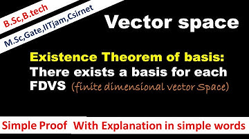 Lec 27 there exists a basis for each finitely generated vector space #existance_theorem_of_basis