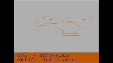 Flying Helicopter using graphics in Turbo C++.