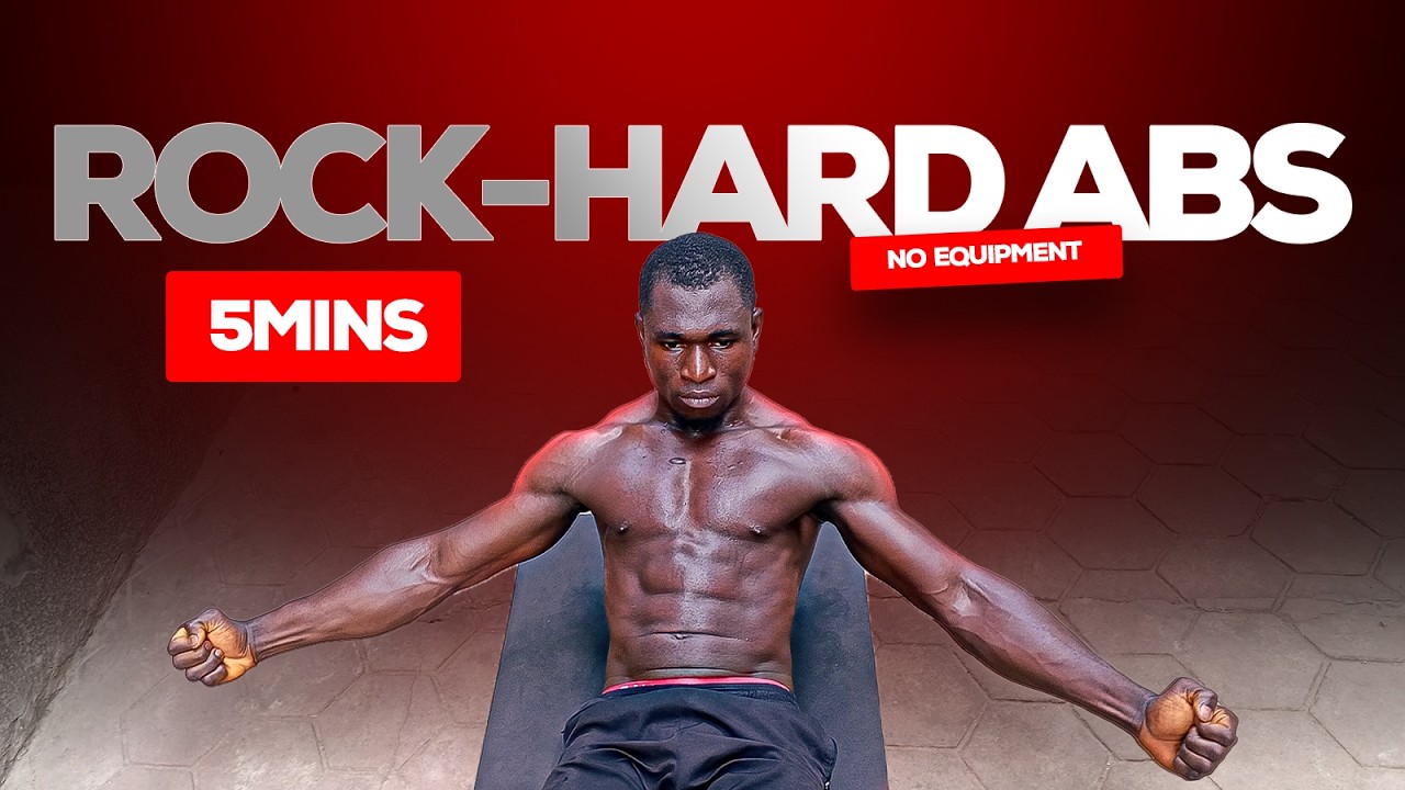 Rock Hard Abs in 5 Minutes (No Equipment Home Workout