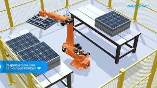 DADISICK Laser displacement sensor used for positioning solar panels by robotic arms