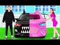 Розовая машина Vs Черная машина Челлендж Сумасшедший челлендж от PaRaRa Challenge 