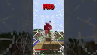 Noob Vs Average Vs Pro Vs Top 0.01%: Minecraft Parkour Manhunt Chase #Shorts