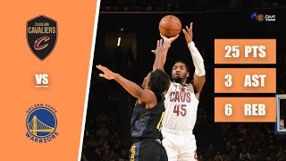 Donovan Mitchell - 25 Points, 3 Assists, 6 Rebounds vs Warriors - 2025-26 Regular Season