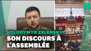 Le discours de Volodymyr Zelensky devant l'Assemblée et le Sénat français