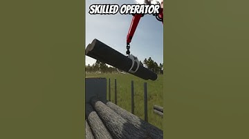 SKILLED OPERATOR LOADING LOGS  Farming Simulator 25 #skills #logging #loading #trees #forest #shorts