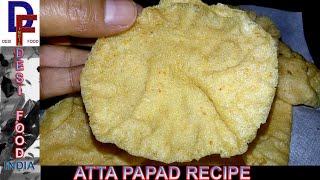 Atte Ke Papad / गेहूं के आंटे का पापड़ / Easy Papad Recipe / Wheat Flour Papad / How to make Papad