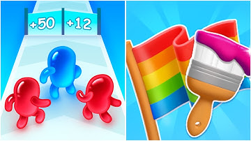 Join Blob Clash 3D vs Flag Painters | Android iOS Mobile Gameplay Walkthrough