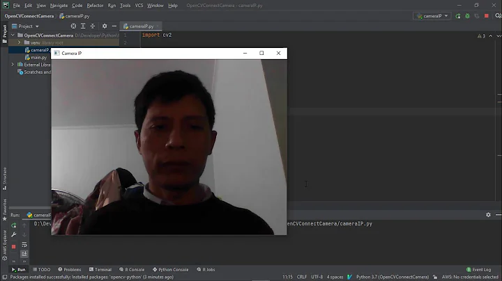 Connect Camera IP using OpenCV2 in Python