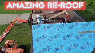 The best roofing video EVER: A complete re roof TIME LAPSE