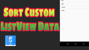 sort custom listview data alphabetically in sketchware #tutorial #sketchwaretutorial #listmap