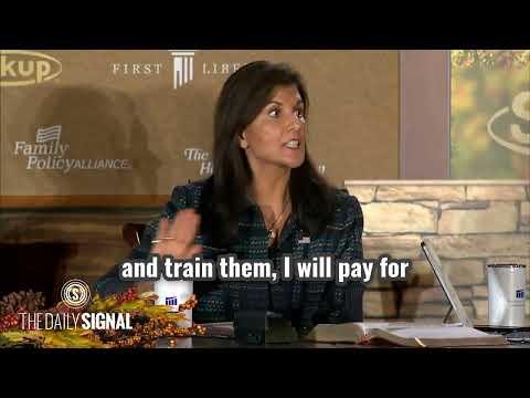 Haley Describes Moving People From Welfare to Work