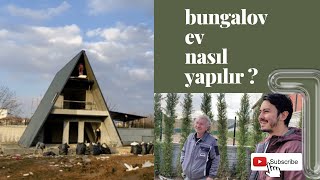 Üçgen Ev / Bungalov Ev Yapım Aşamaları ve Tüm Detaylar | Kırıkkale'deki İlk Çelik Bungalov Ev !