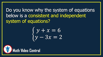 Consistent and Independent Systems of Equations | Math Video Central