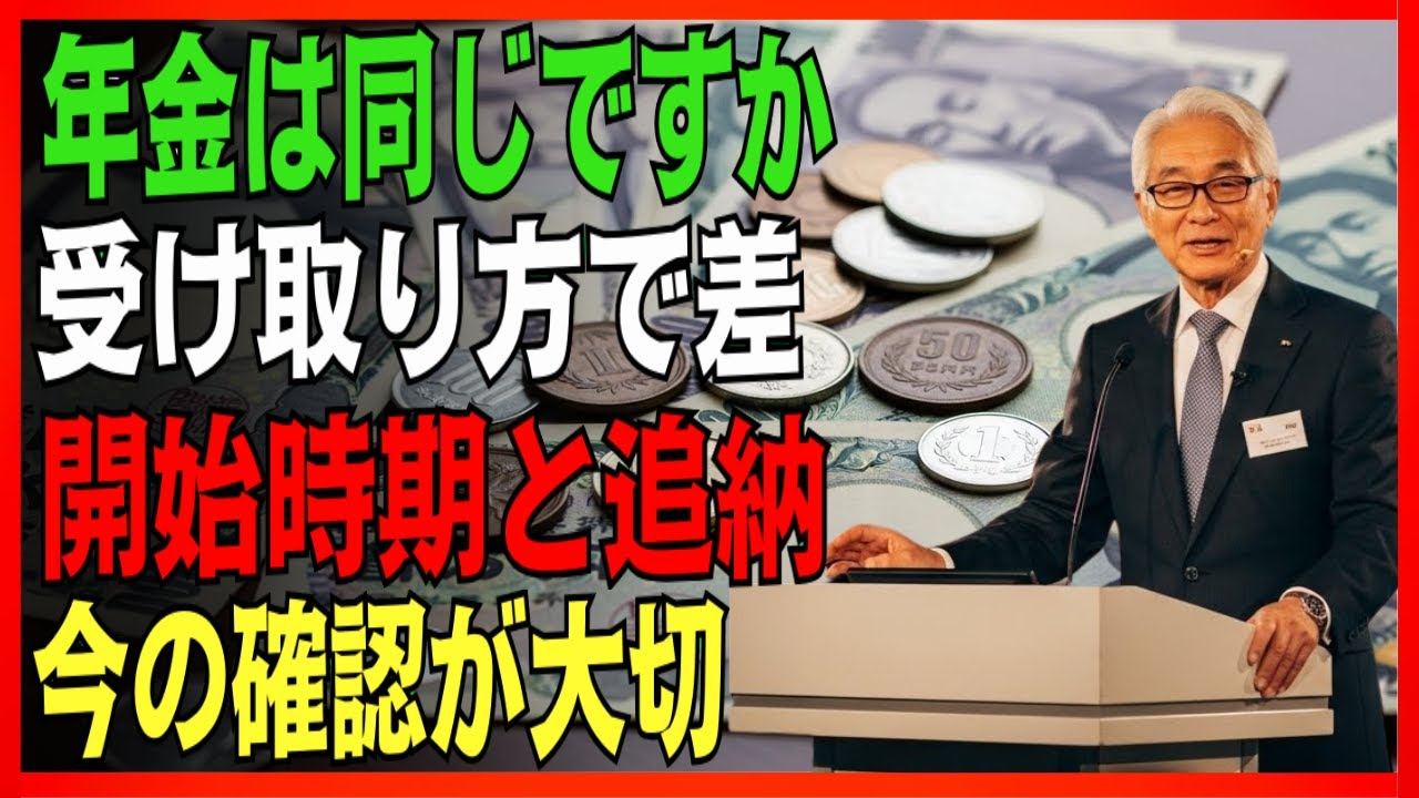 【警告】知らないまま年金を受け取る人が増えています受給時期・増額の仕組み・追納の違い今の判断が10年後20年後を変えます