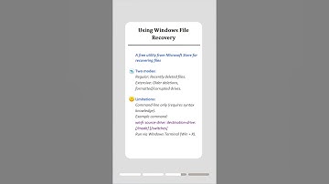 Recover Deleted Files in Windows 11:  Easy Methods #filerecovery #windows11