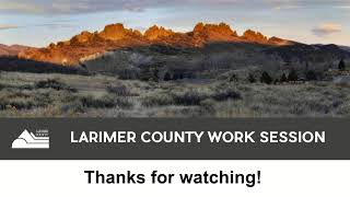 Larimer County BOCC Work Session 3/23/26, 10 a.m. - 20+ Years of Energy Efficiency at Larimer County