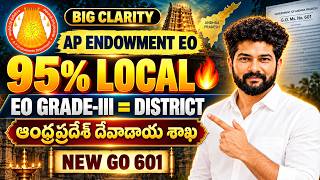 AP EO 2026 | 95% LOCAL Reservation Explained 🔥 | EO Grade-III = District | New GO 601 #endowment screenshot 2
