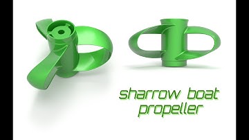 Toroidal boat propeller design in SolidWorks