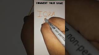 Iqra name logo ❤️#comment your name #viral #trending #shorts