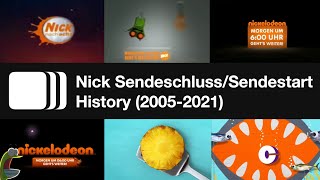 Nick Sendeschlusssendestart History 2005-2021