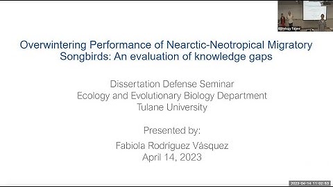 Fabiola Rodriguez Vasquez PhD Defense