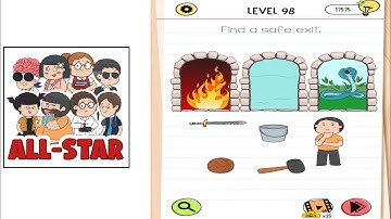 Brain test all star level 148 find a safe exit