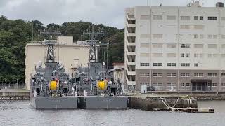 海上自衛隊 MSO-304 掃海艦あわじ、MSO-305 掃海艦ひらど、AGS-5107 海洋観測艦あかし 2026.07.04