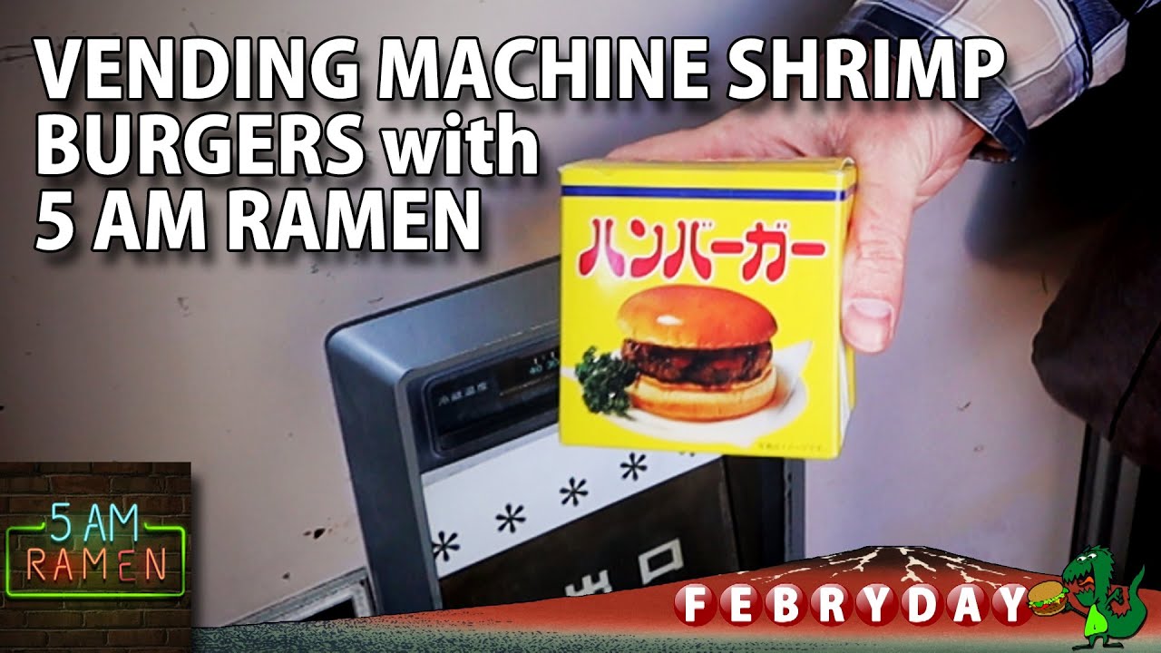 Vending Machine Shrimp Burgers! | #Febryday 26 with Frank @5AMRamen