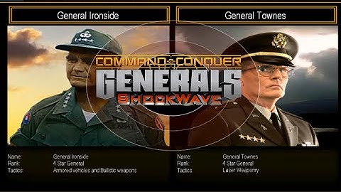 C&C Shockwave 1.1 Generals Zero Hour Challenge - Ironside vs Townes