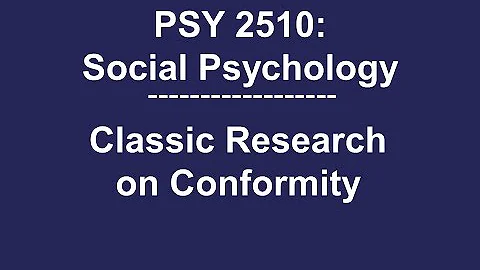 PSY 2510 Social Psychology: Classic Research on Norm Formation and Conformity - DayDayNews