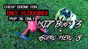 CHEAP DRONE FOR BIKE VLOGGING | MJX BUGS 3 + GOPRO HERO 8