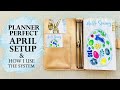 PLANNER PERFECT | APRIL SETUP & HOW I USE THE SYSTEM | + 20% OFF Code