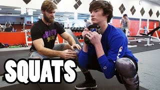 Teen Beginners Bodybuilding Training - SQUATS