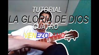 Video thumbnail of "COMO TOCAR LA GLORIA DE DIOS EN EL CUATRO VENEZOLANO}Jems"