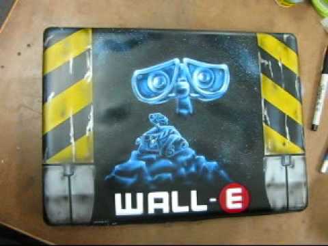 WALLE airbrushed Laptop