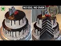 Eggless Two Tier Chocolate Cake | Anniversary Cake | मार्किट जैसा २ टियर चॉकलेट केक बनाये आसानी से